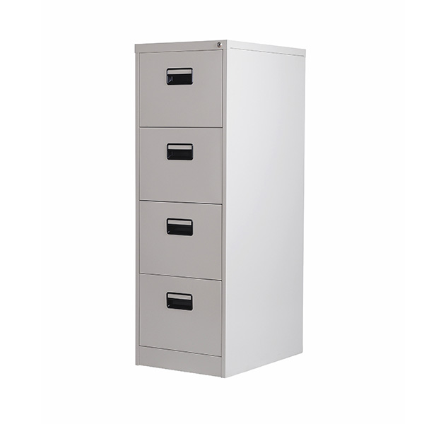 Vertical File Cabinet 4 Drawer Black Plastic Handle