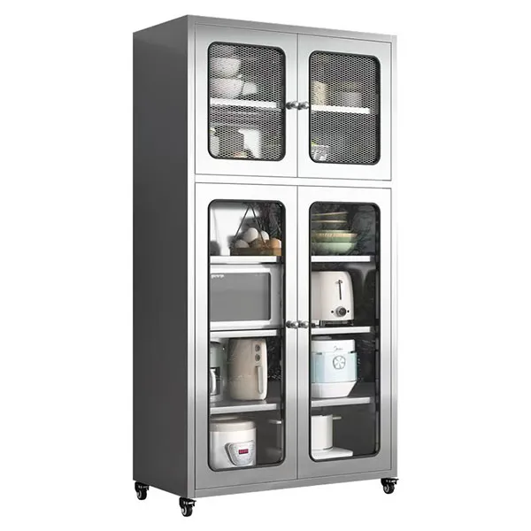 Half Height Stainless Steel Cupboard with Wheels