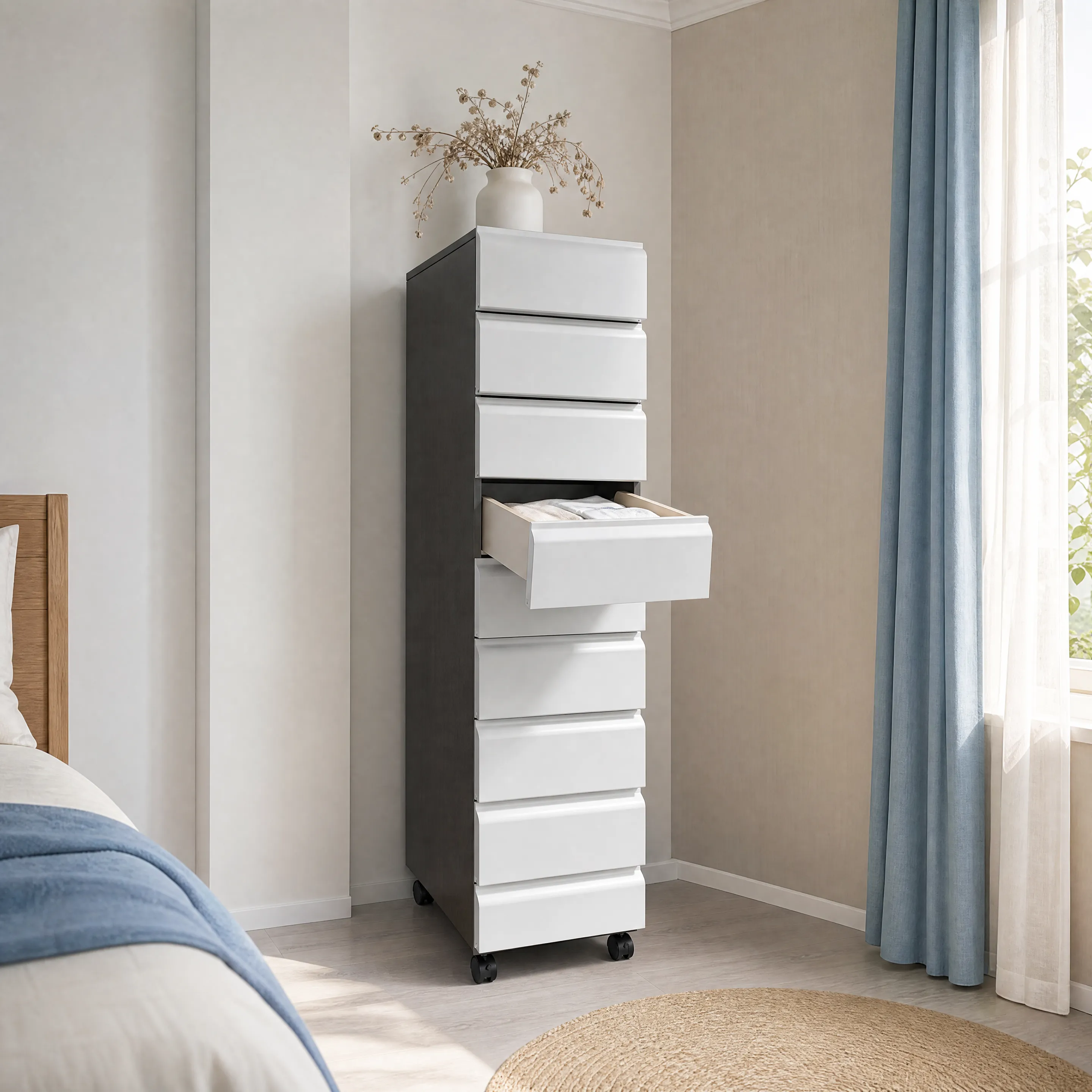 New Arrival: Mobile Steel Drawer Cabinet for Home Storage